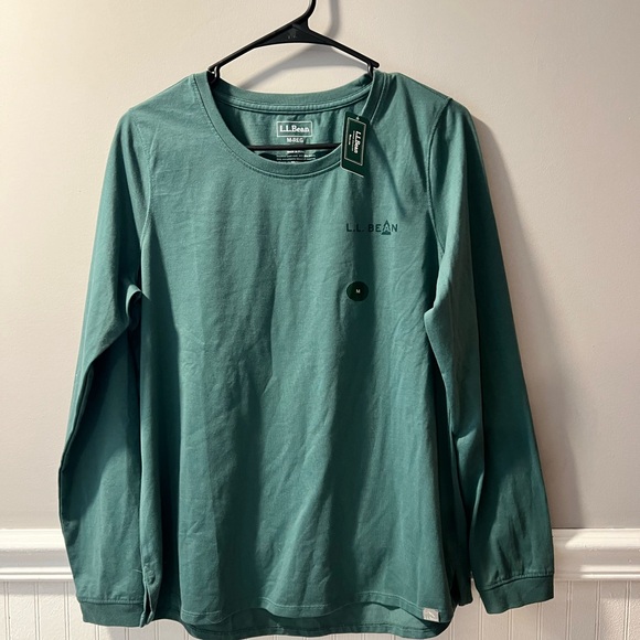 NWT L.L Bean Women’s Camp Long Sleeve Tee Medium - Picture 4 of 6
